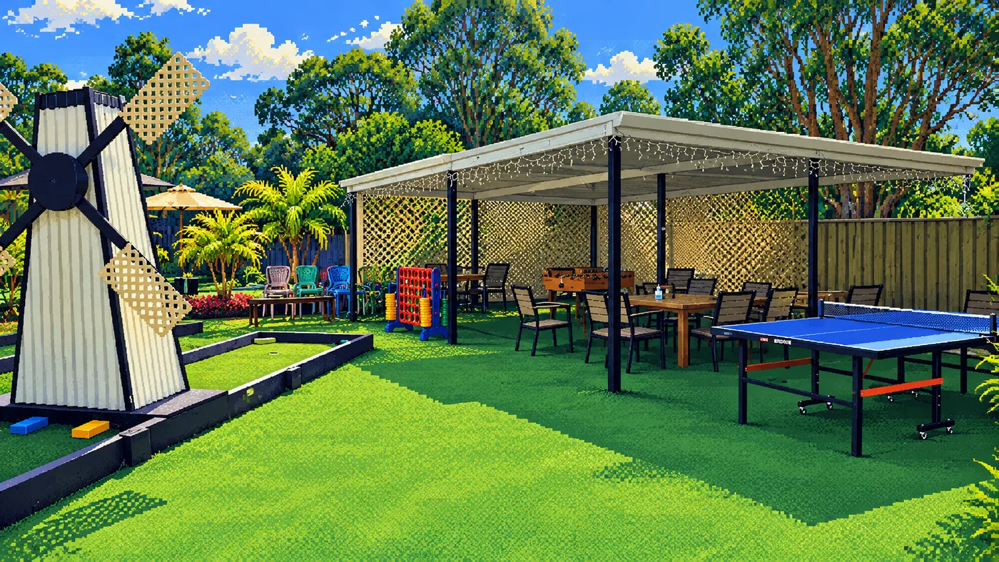 Themed image of the Old Party Area